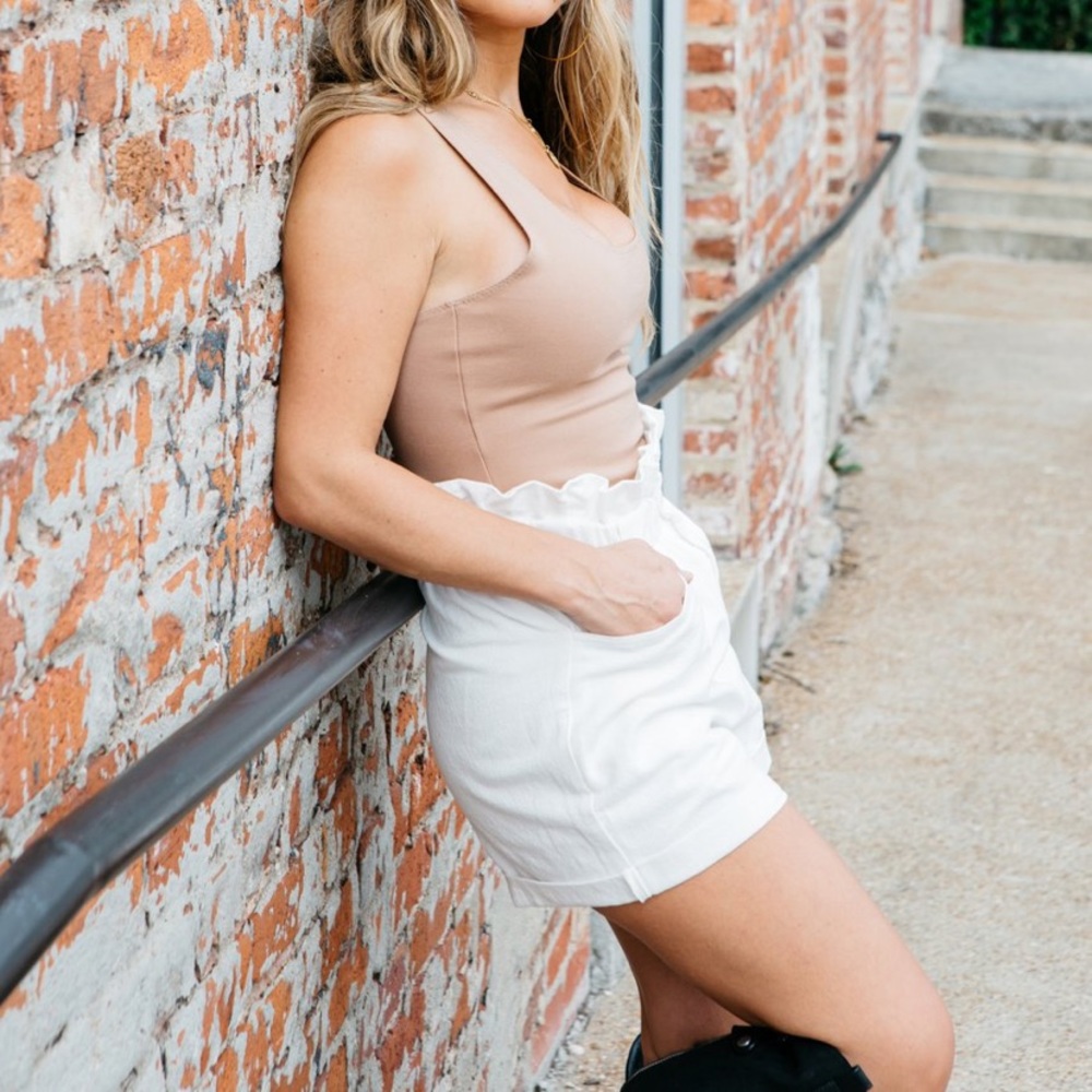 Camilla High Waisted Shorts-KITTENISH